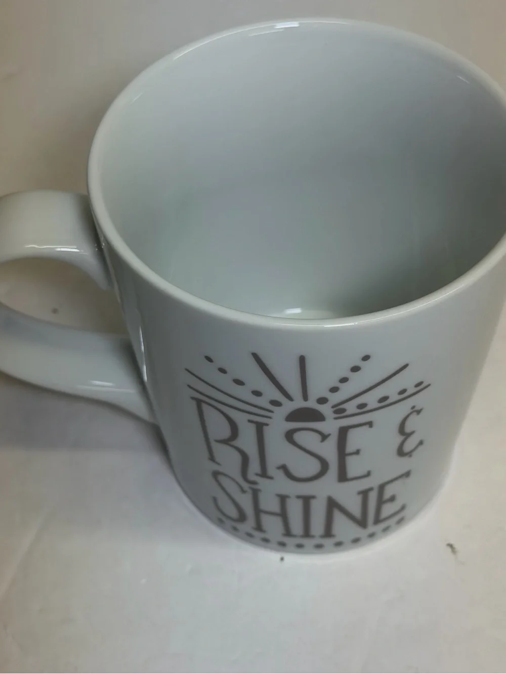 Crate & Barrel Rise & Shine Chicken Ceramic Mug
